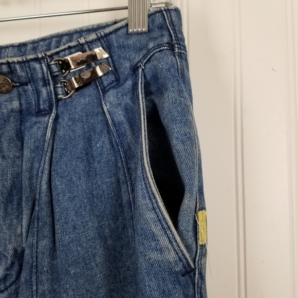 Jag Jeans Vtg High Waisted Denim Relaxed Cotton Pleated Tapered Leg Metal Clip - Picture 11 of 16